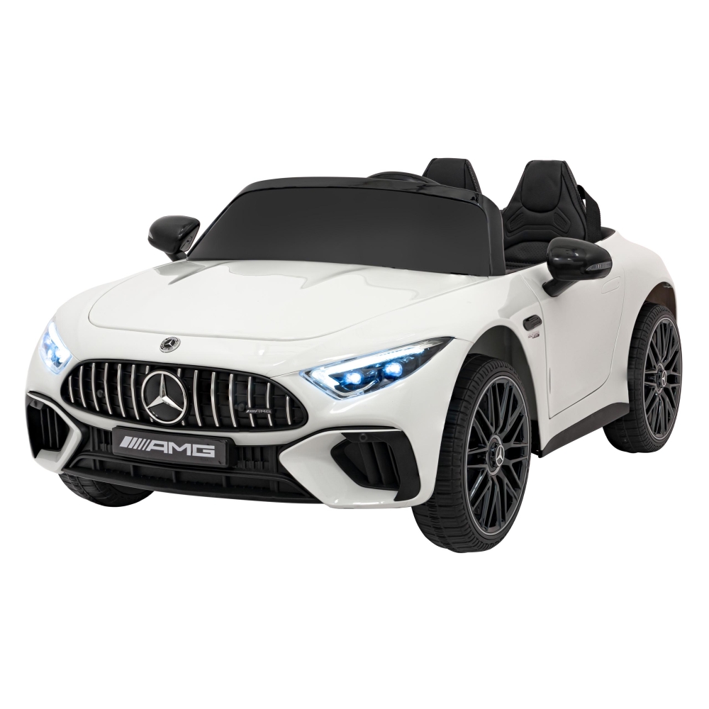 Elektromobilis Mercedes-Benz AMG SL63, White-Elektromobiliai vaikams, Mašinos-e-vaikas