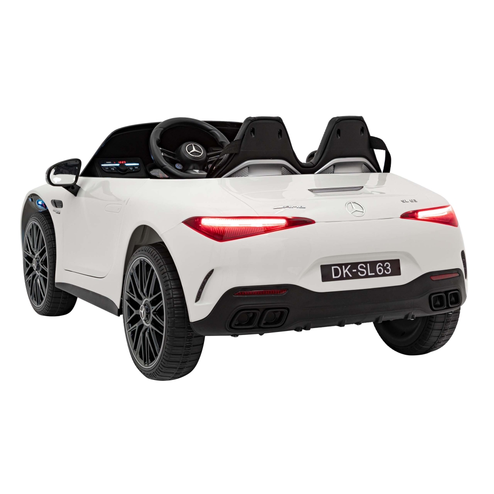 Elektromobilis Mercedes-Benz AMG SL63, White-Elektromobiliai vaikams, Mašinos-e-vaikas