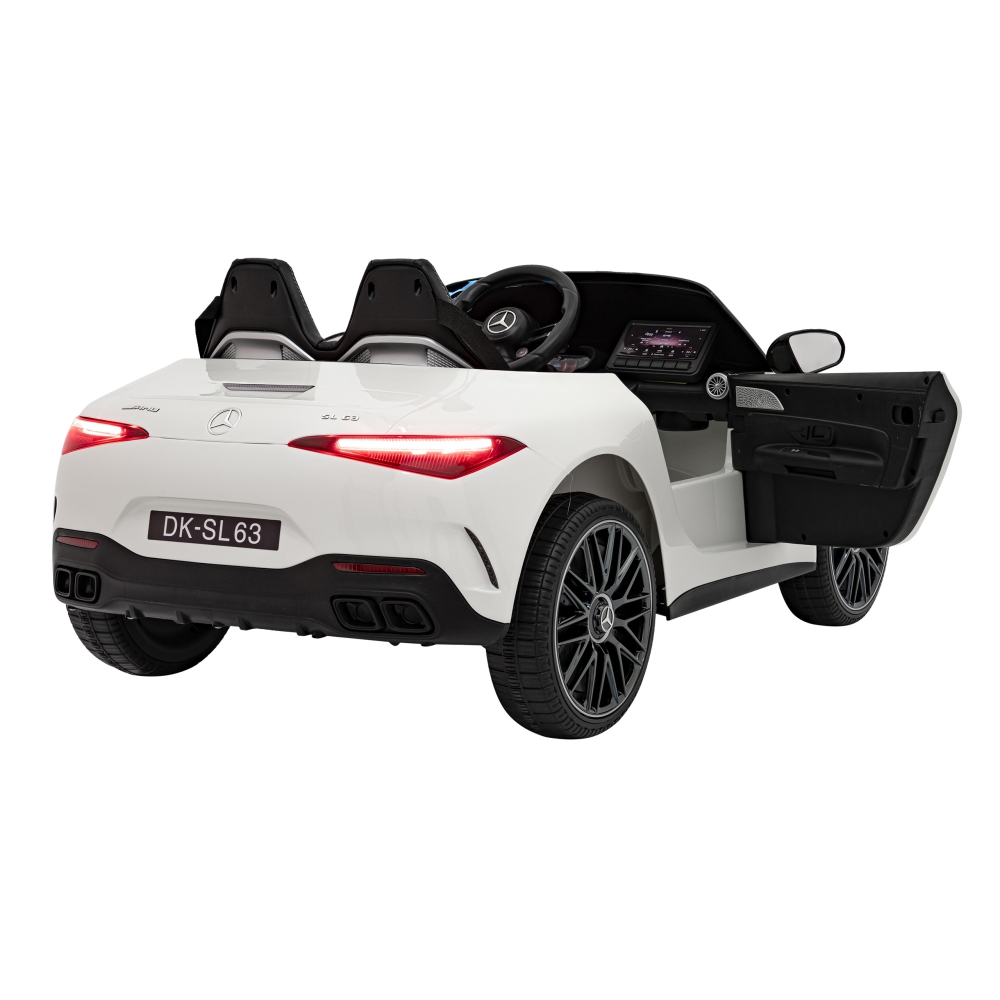 Elektromobilis Mercedes-Benz AMG SL63, White-Elektromobiliai vaikams, Mašinos-e-vaikas
