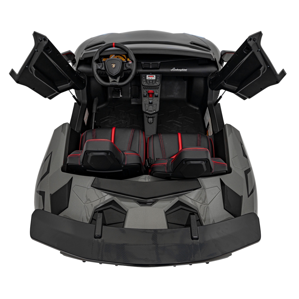 Dvivietis elektromobilis Lamborghini Aventador SV, Grey-Elektromobiliai vaikams, Mašinos-e-vaikas