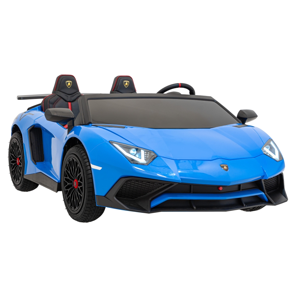 Dvivietis elektromobilis Lamborghini Aventador SV, Blue-Elektromobiliai vaikams, Mašinos-e-vaikas