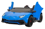 Dvivietis elektromobilis Lamborghini Aventador SV, Blue-Elektromobiliai vaikams, Mašinos-e-vaikas