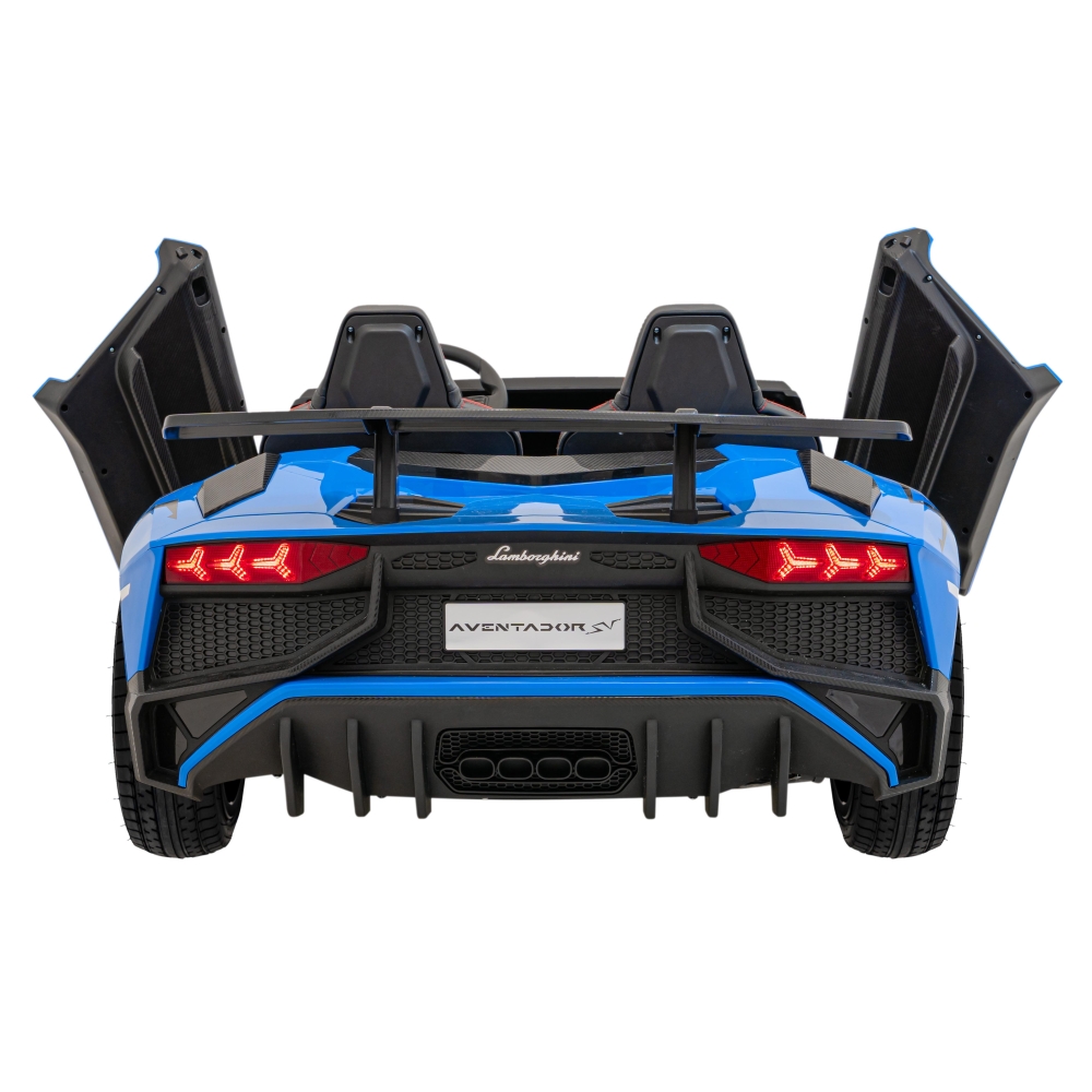 Dvivietis elektromobilis Lamborghini Aventador SV, Blue-Elektromobiliai vaikams, Mašinos-e-vaikas