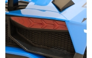 Lamborghini Aventador SV na akumulator dla 2 dzieci Niebieski + Silnik bezszczotkowy + Pompowane koła + Audio LED