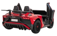 Dvivietis elektromobilis Lamborghini Aventador SV, Red-Elektromobiliai vaikams, Mašinos-e-vaikas