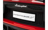 Lamborghini Aventador SV na akumulator dla 2 dzieci Czerwony + Silnik bezszczotkowy + Pompowane koła + Audio LED