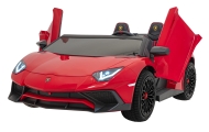 Dvivietis elektromobilis Lamborghini Aventador SV, Red-Elektromobiliai vaikams, Mašinos-e-vaikas