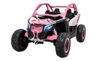 Elektrinis Buggy Maverick Turbo RR, Pink-Elektromobiliai vaikams, Keturračiai ir bagiai-e-vaikas