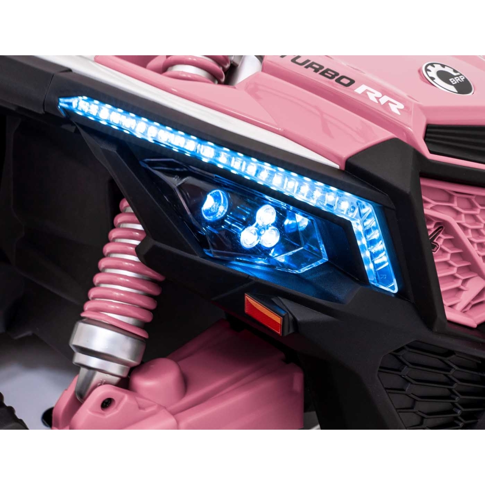 Elektrinis Buggy Maverick Turbo RR, Pink-Elektromobiliai vaikams, Keturračiai ir bagiai-e-vaikas