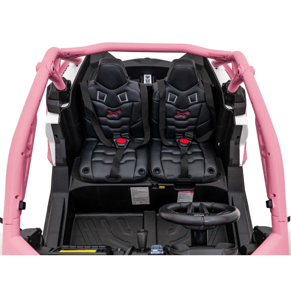 Elektrinis Buggy Maverick Turbo RR, Pink-Elektromobiliai vaikams, Keturračiai ir bagiai-e-vaikas