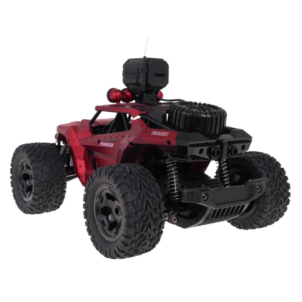 Visureigis su kamera MEGA Crawler PIONEER, raudonas-Žaislai, Auto ir transporto žaislai, Valdomos radijo bangomis-e-vaikas