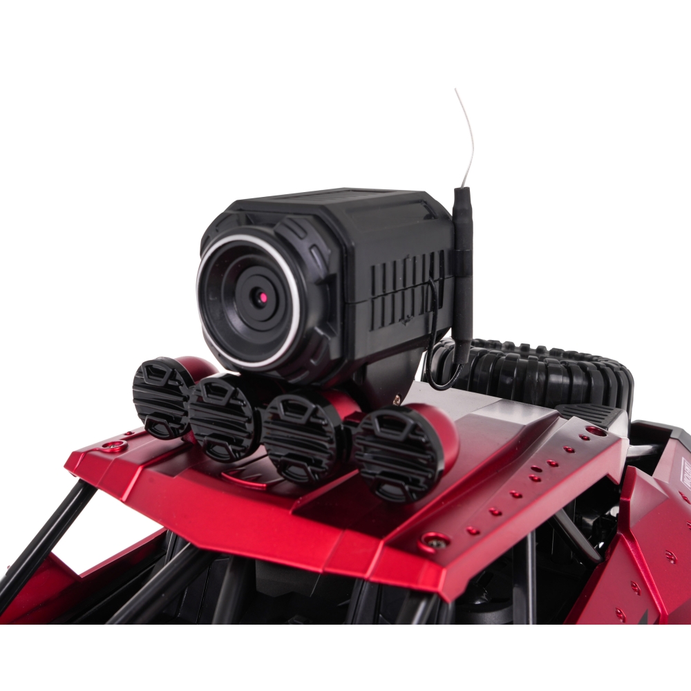 Visureigis su kamera MEGA Crawler PIONEER, raudonas
