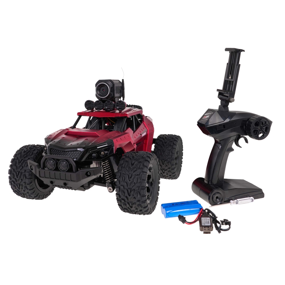 Visureigis su kamera MEGA Crawler PIONEER, raudonas