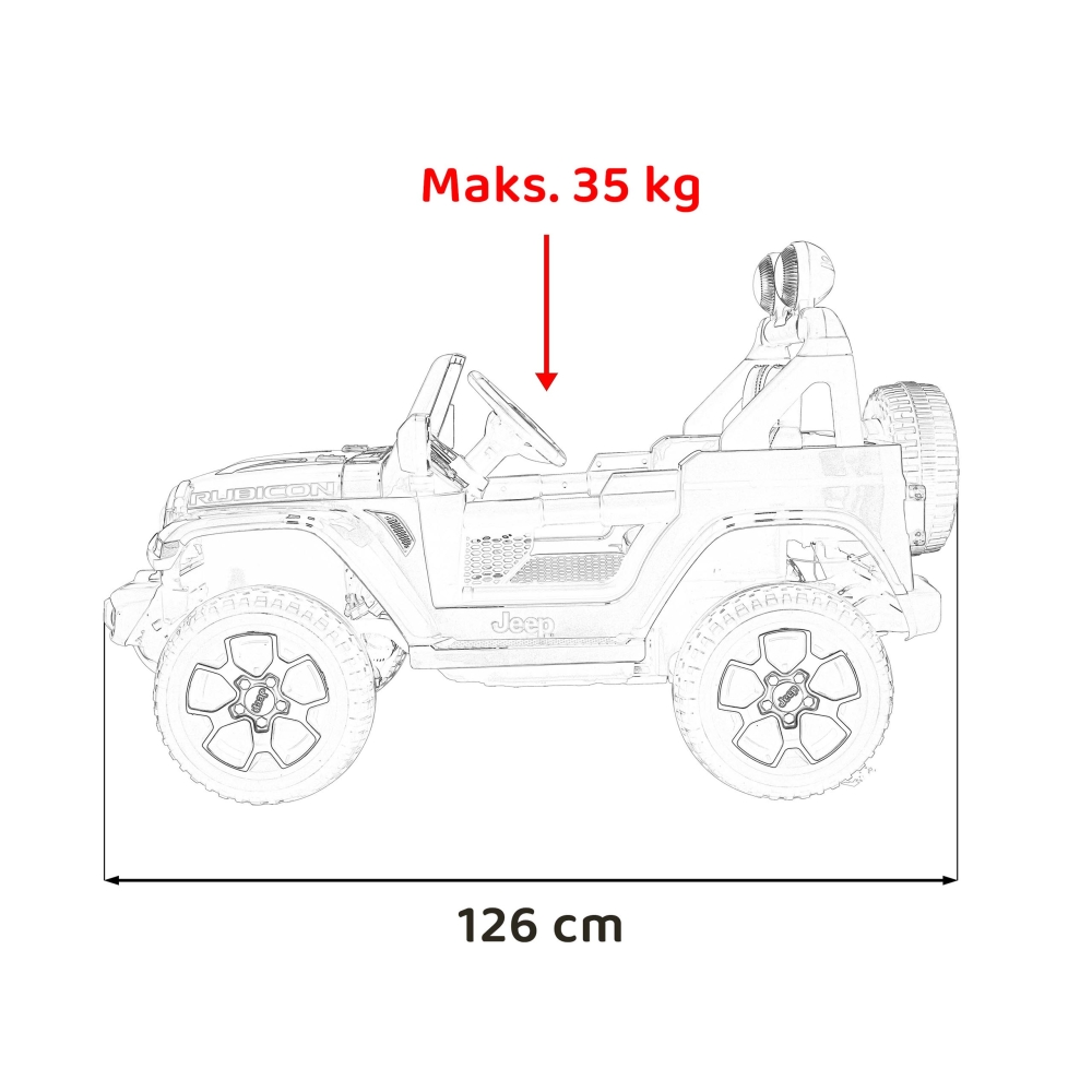 Elektromobilis Jeep Wrangler Rubicon, Orange-Elektromobiliai vaikams, Visureigiai-e-vaikas