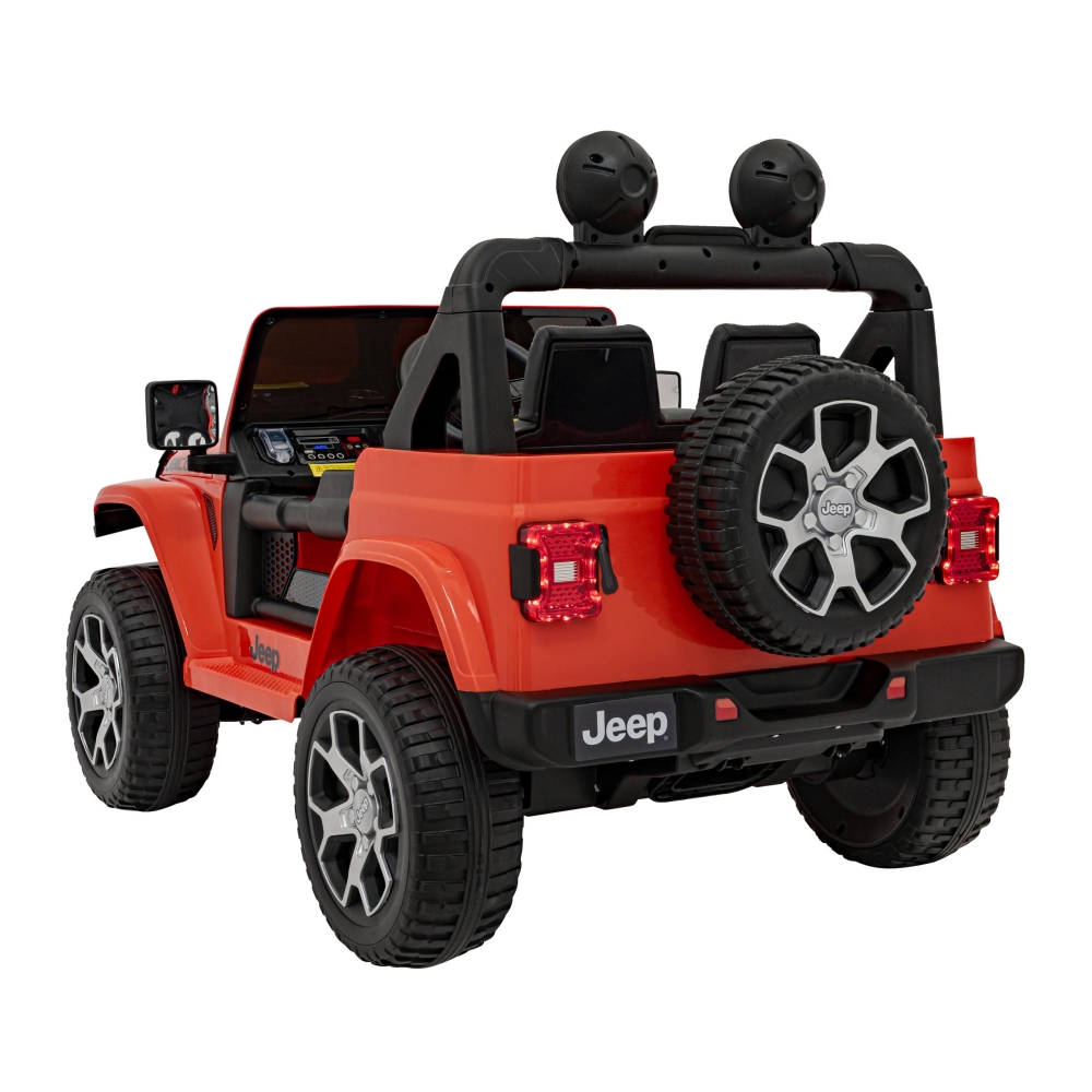 Elektromobilis Jeep Wrangler Rubicon, Orange-Elektromobiliai vaikams, Visureigiai-e-vaikas