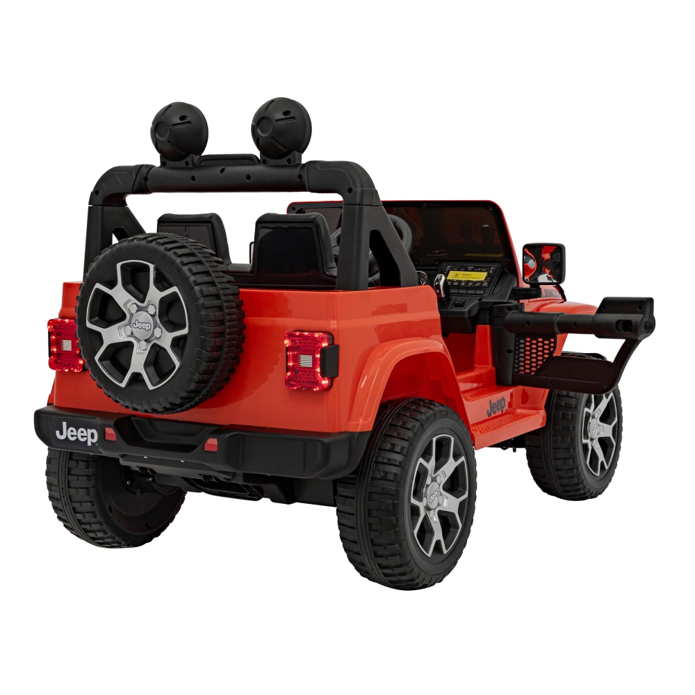 Elektromobilis Jeep Wrangler Rubicon, Orange-Elektromobiliai vaikams, Visureigiai-e-vaikas