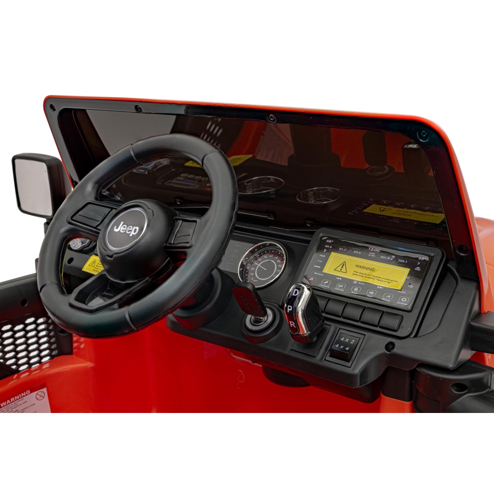 Elektromobilis Jeep Wrangler Rubicon, Orange-Elektromobiliai vaikams, Visureigiai-e-vaikas