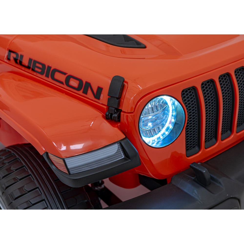 Elektromobilis Jeep Wrangler Rubicon, Orange-Elektromobiliai vaikams, Visureigiai-e-vaikas
