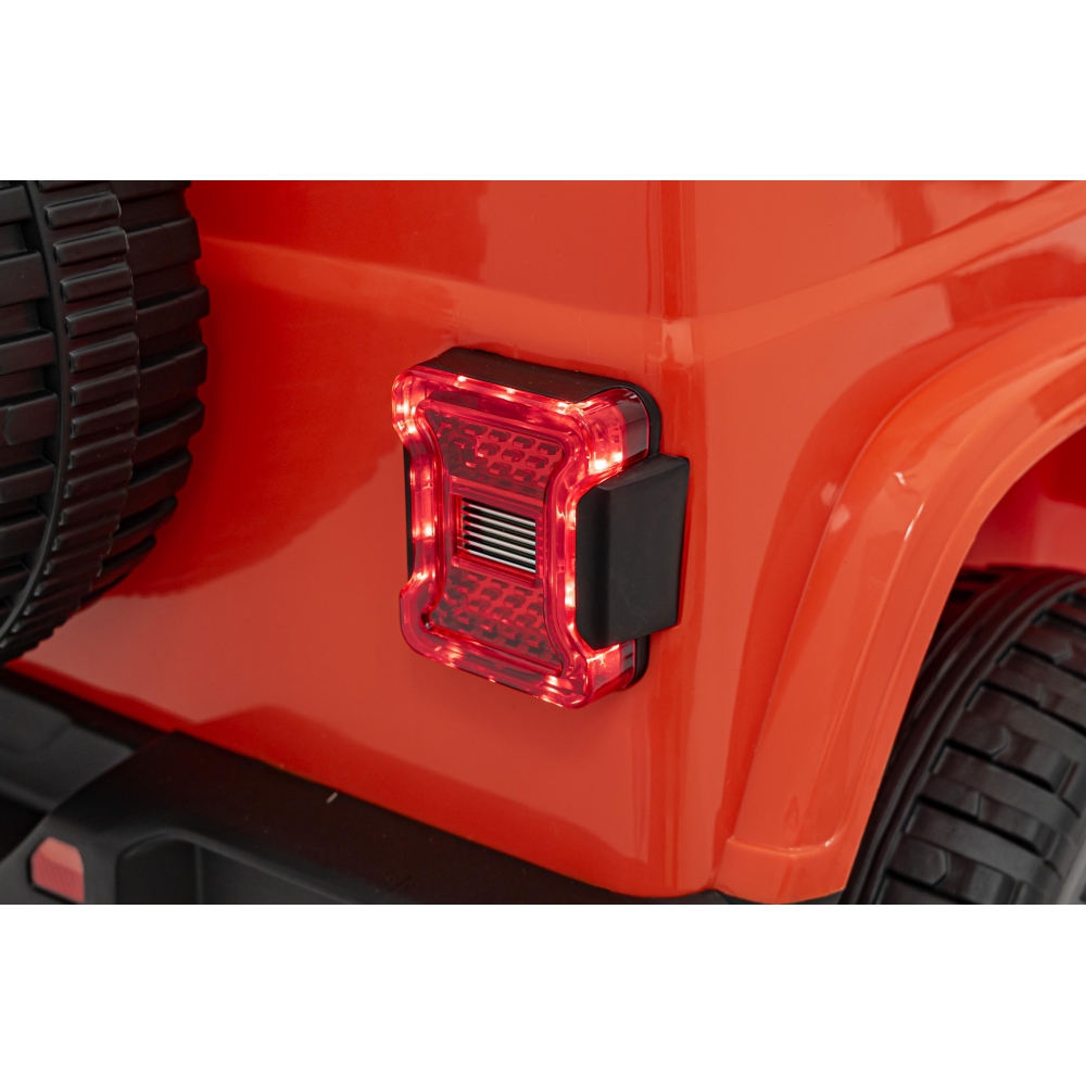 Elektromobilis Jeep Wrangler Rubicon, Orange-Elektromobiliai vaikams, Visureigiai-e-vaikas