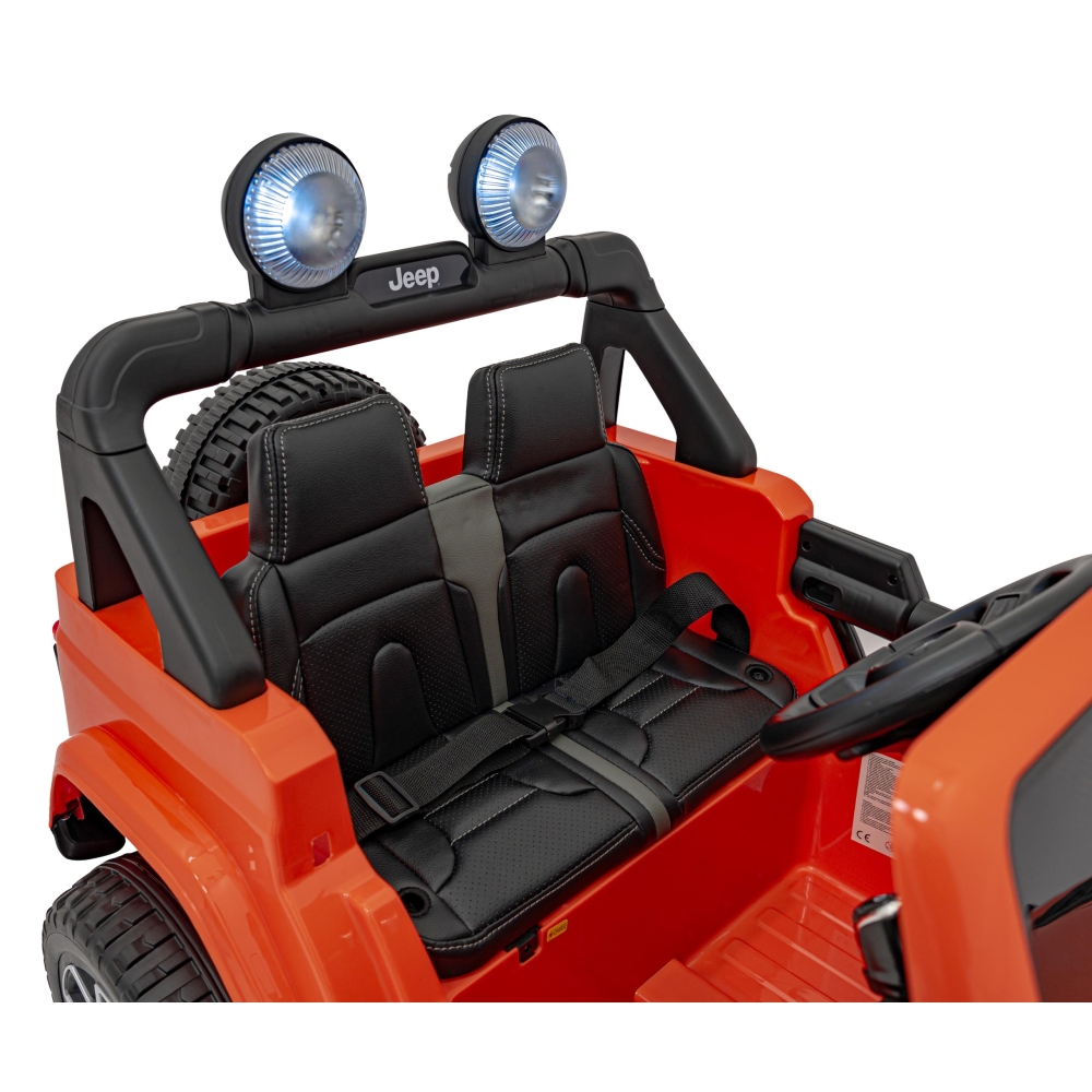 Elektromobilis Jeep Wrangler Rubicon, Orange-Elektromobiliai vaikams, Visureigiai-e-vaikas
