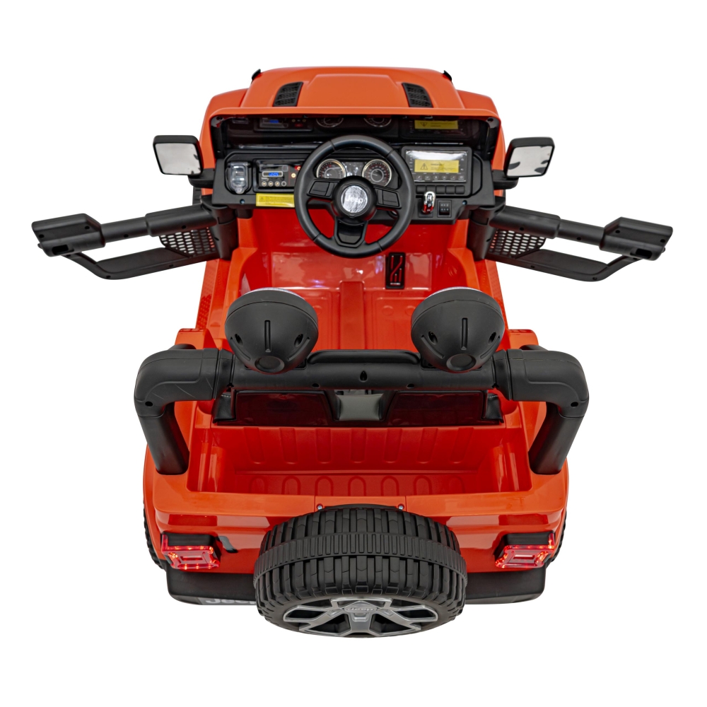 Elektromobilis Jeep Wrangler Rubicon, Orange-Elektromobiliai vaikams, Visureigiai-e-vaikas
