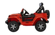 Jeep Wrangler Rubicon na akumulator dla dzieci Pomarańczowy + Pilot + Radio MP3 LED + Koła EVA