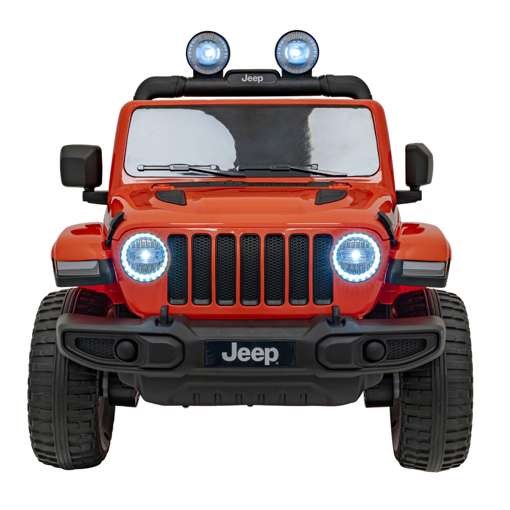 Elektromobilis Jeep Wrangler Rubicon, Orange-Elektromobiliai vaikams, Visureigiai-e-vaikas