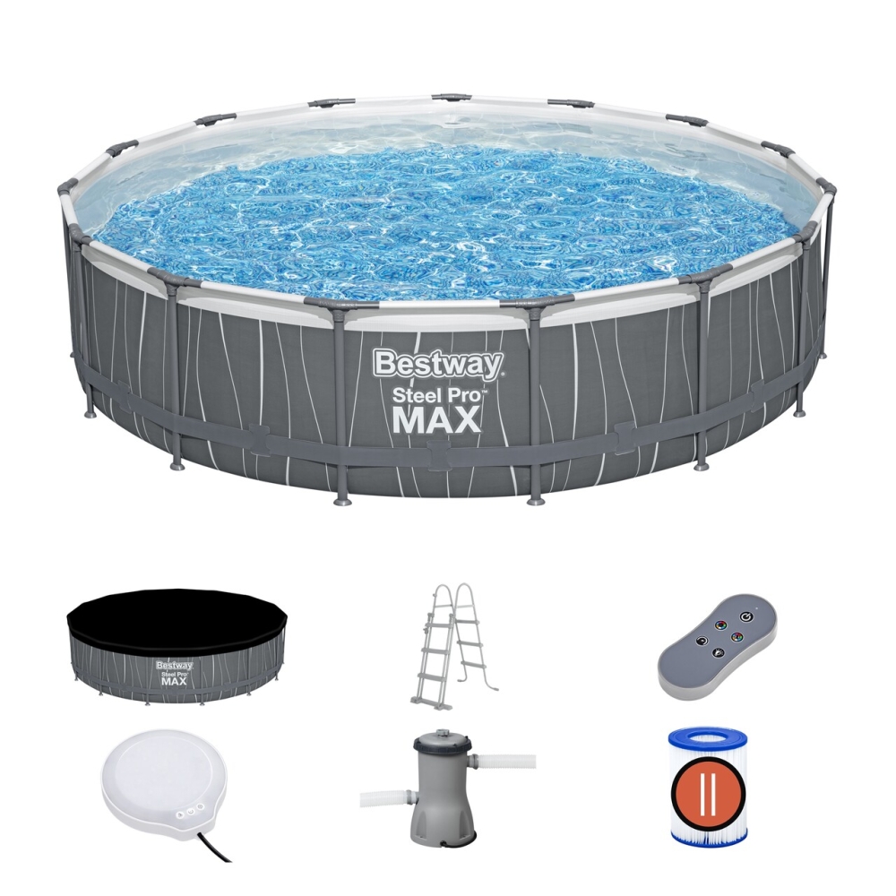 BESTWAY 15FT 457x107 cm SteelPRO stelažas Baseinas