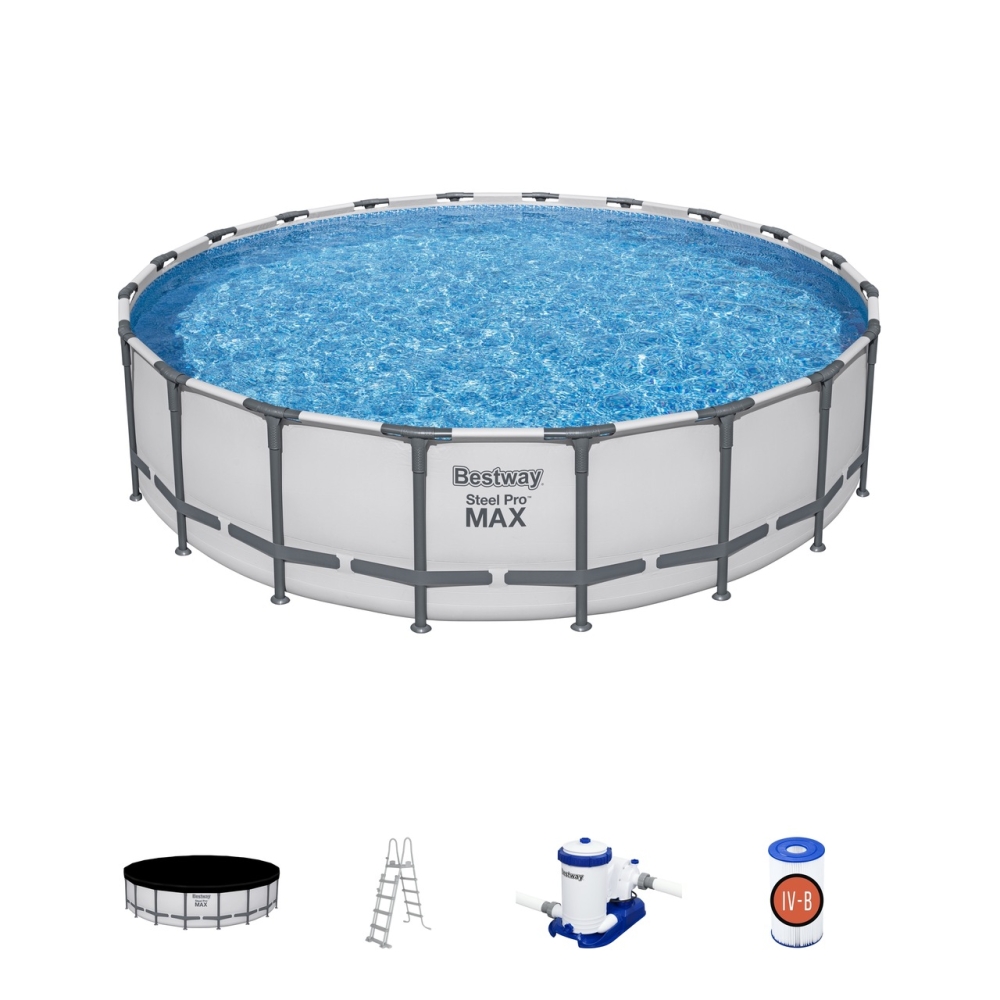 Stovas baseinas 20FT 610x132 cm SteelPRO BESTWAY