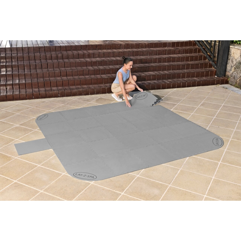 Apsauginis kilimėlis Lay-Z-Spa Jacuzzi BESTWAY Puzzle + siurblio kilimėlis 25 el.