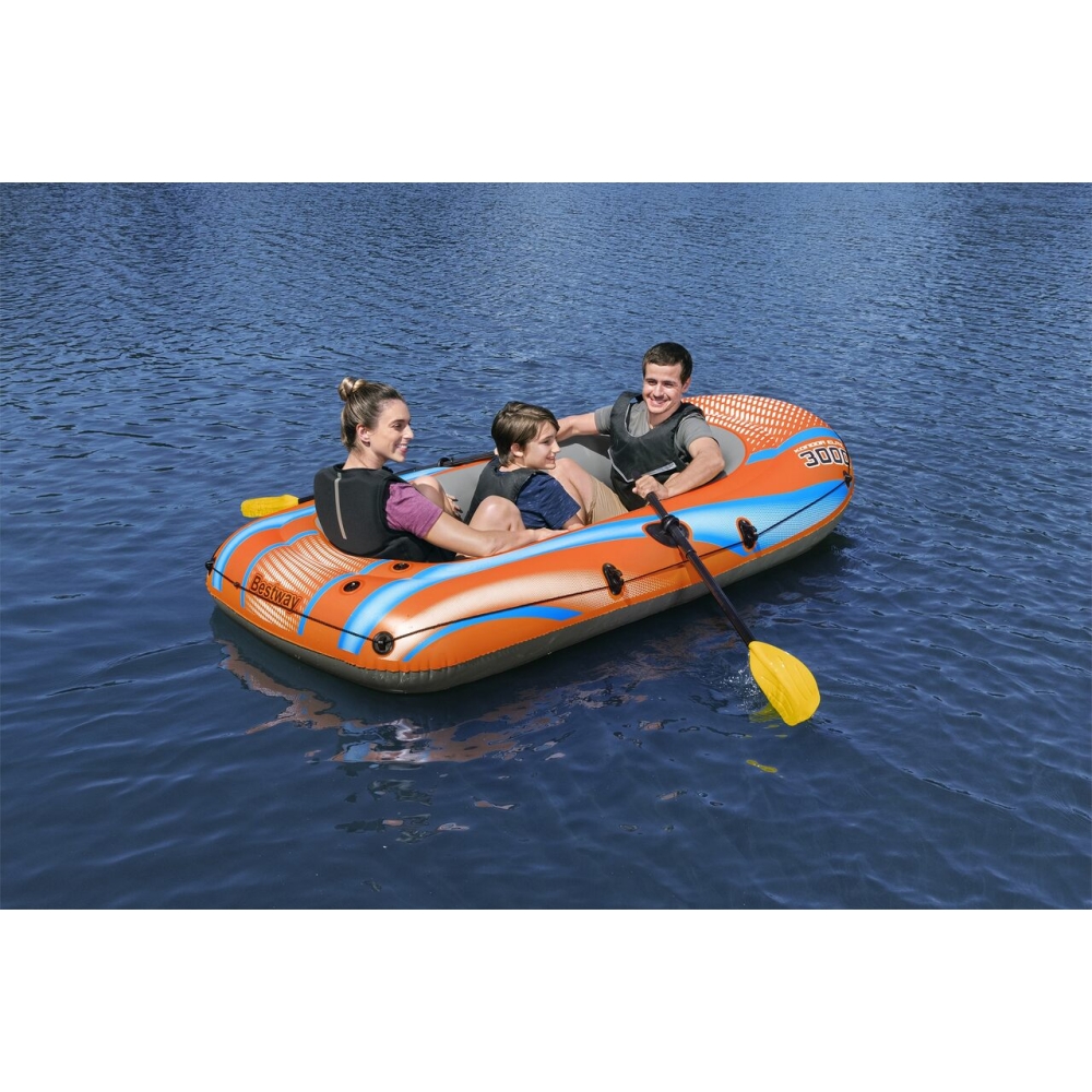 Pripučiama valtis BESTWAY Condor Elite 3000 246x122 cm + 2 irklai + pompa
