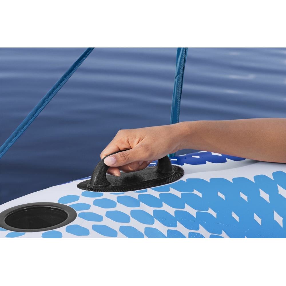 Dmuchane Koło do pływania Hydro-Force z Daszkiem 123x123x51cm BESTWAY + Dno z siatki + Oparcie