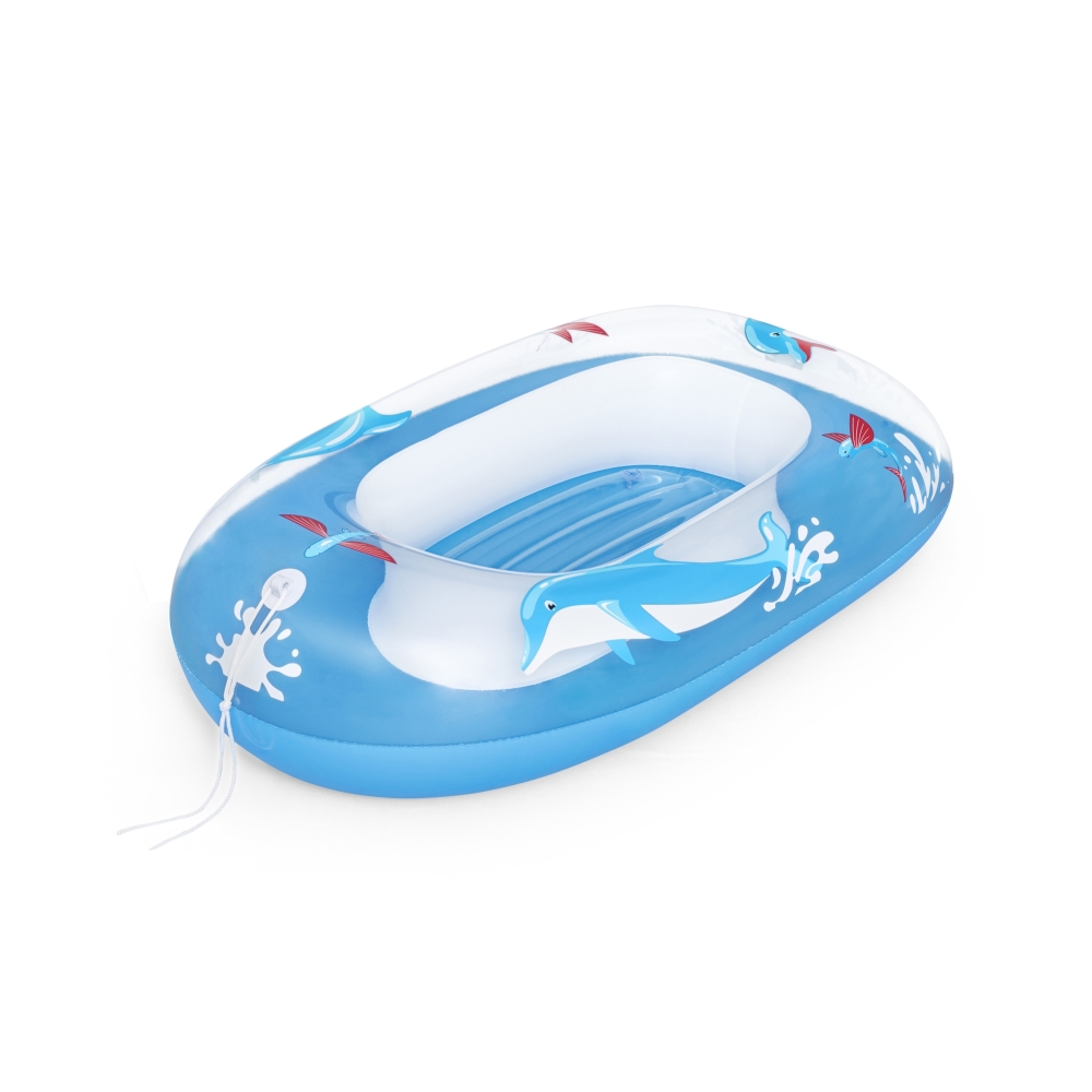 Pripučiamas delfinų plaukimo pontonas vaikams 3+ BESTWAY 102x69cm