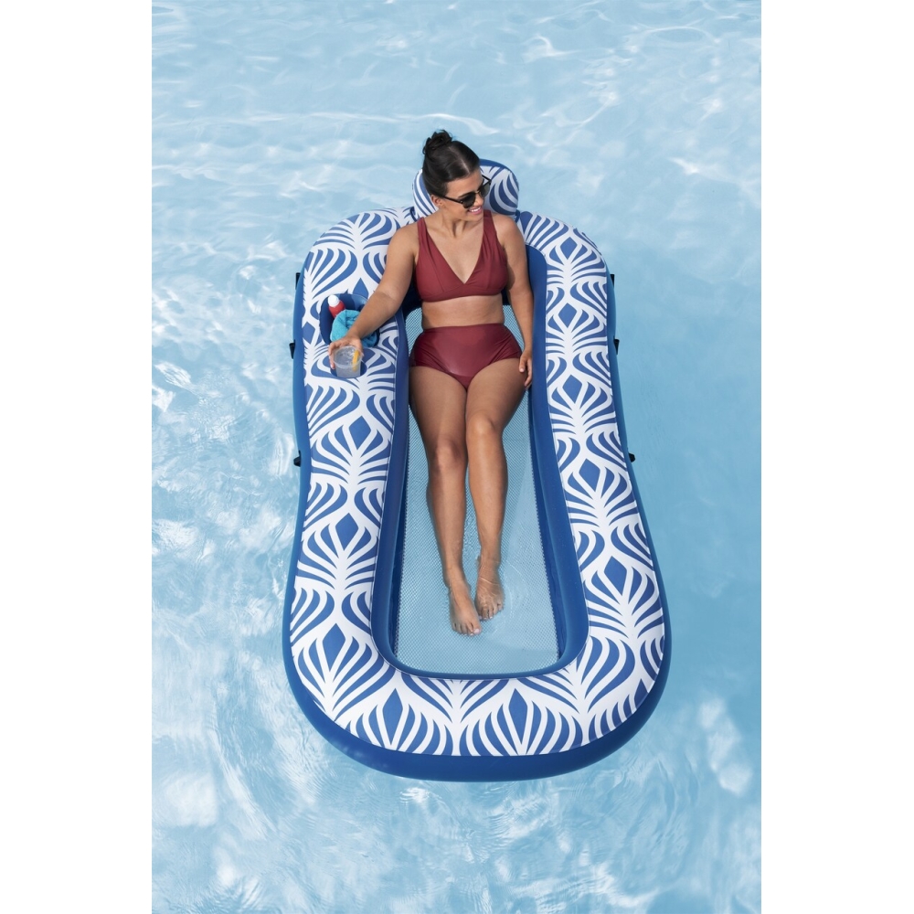 Pripučiamas plaukimo čiužinys BESTWAY su stogeliu 198x112cm