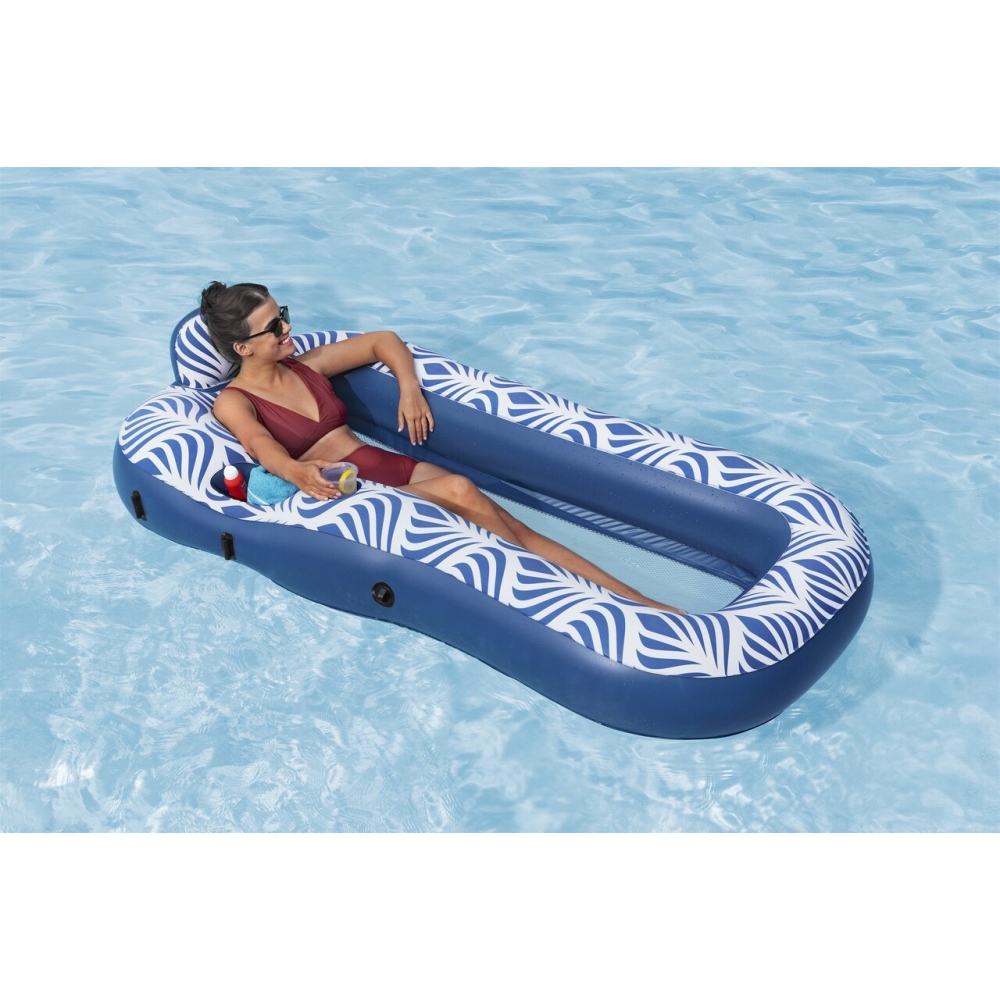 Pripučiamas plaukimo čiužinys BESTWAY su stogeliu 198x112cm