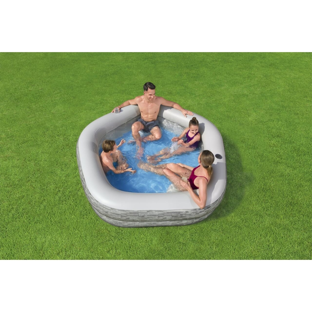 Pripučiamas sodo baseinas 213x 206x 53 cm Bestway 54423-Žaislai, Lauko žaislai, Baseinai, Pripučiami baseinai-e-vaikas
