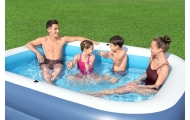 Pripučiamas baseinas BESTWAY 254x178x140cm UV apsauga + kilnojamas stogelis