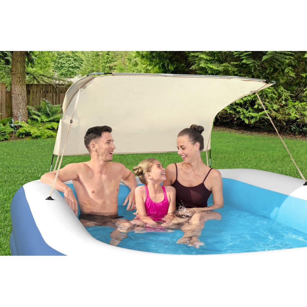 Pripučiamas baseinas BESTWAY 254x178x140cm UV apsauga + kilnojamas stogelis