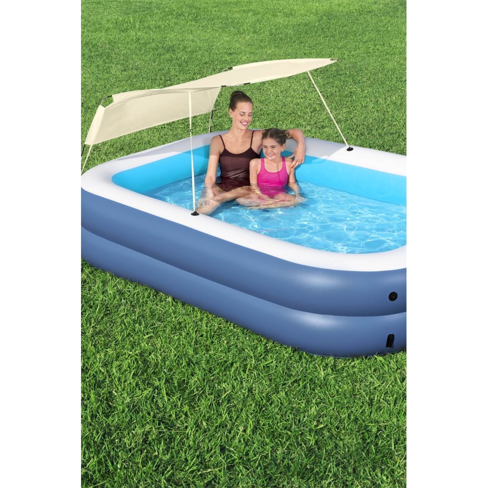 Pripučiamas baseinas BESTWAY 254x178x140cm UV apsauga + kilnojamas stogelis