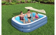 Pripučiamas baseinas BESTWAY 254x178x140cm UV apsauga + kilnojamas stogelis