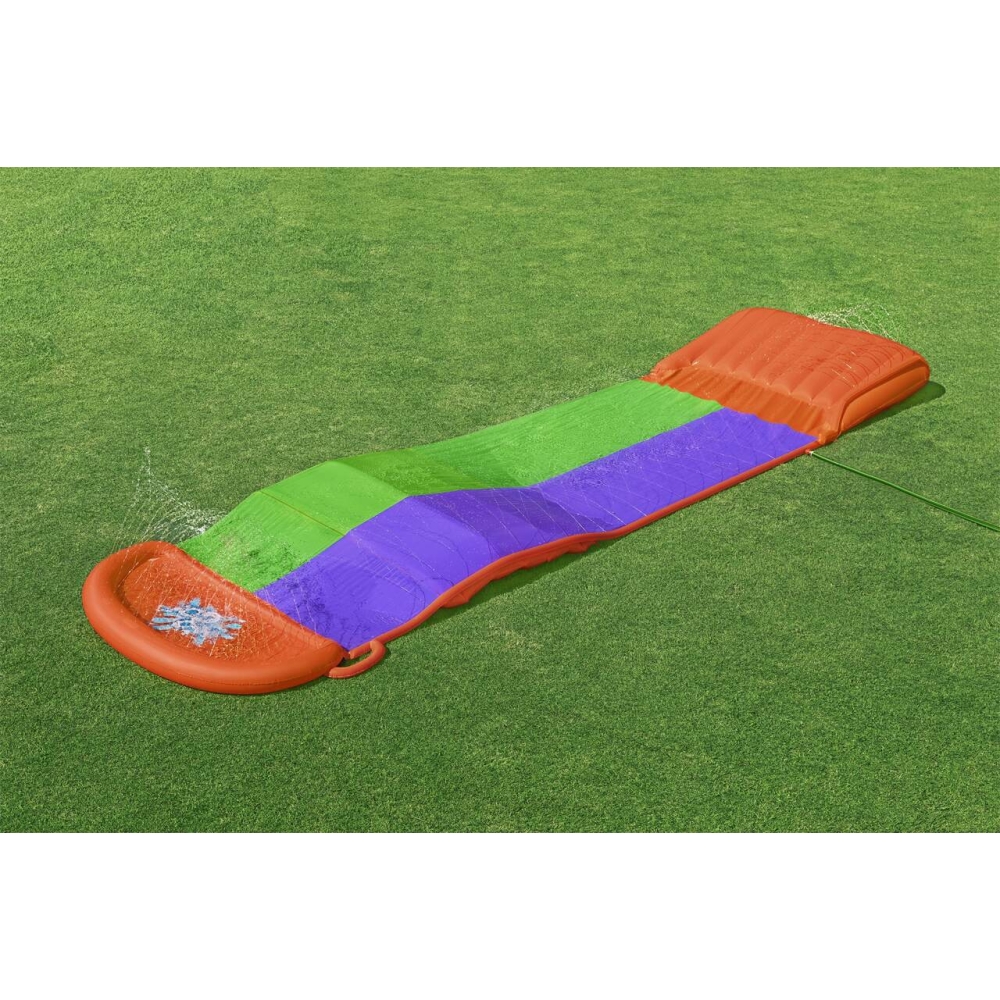 Ślizg wodny SplashCoaster dla 2 dzieci 3+ BESTWAY Tor 488cm + Spryskiwacze + Rampa