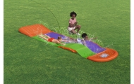 Ślizg wodny SplashCoaster dla 2 dzieci 3+ BESTWAY Tor 488cm + Spryskiwacze + Rampa