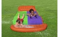 Ślizg wodny SplashCoaster dla 2 dzieci 3+ BESTWAY Tor 488cm + Spryskiwacze + Rampa