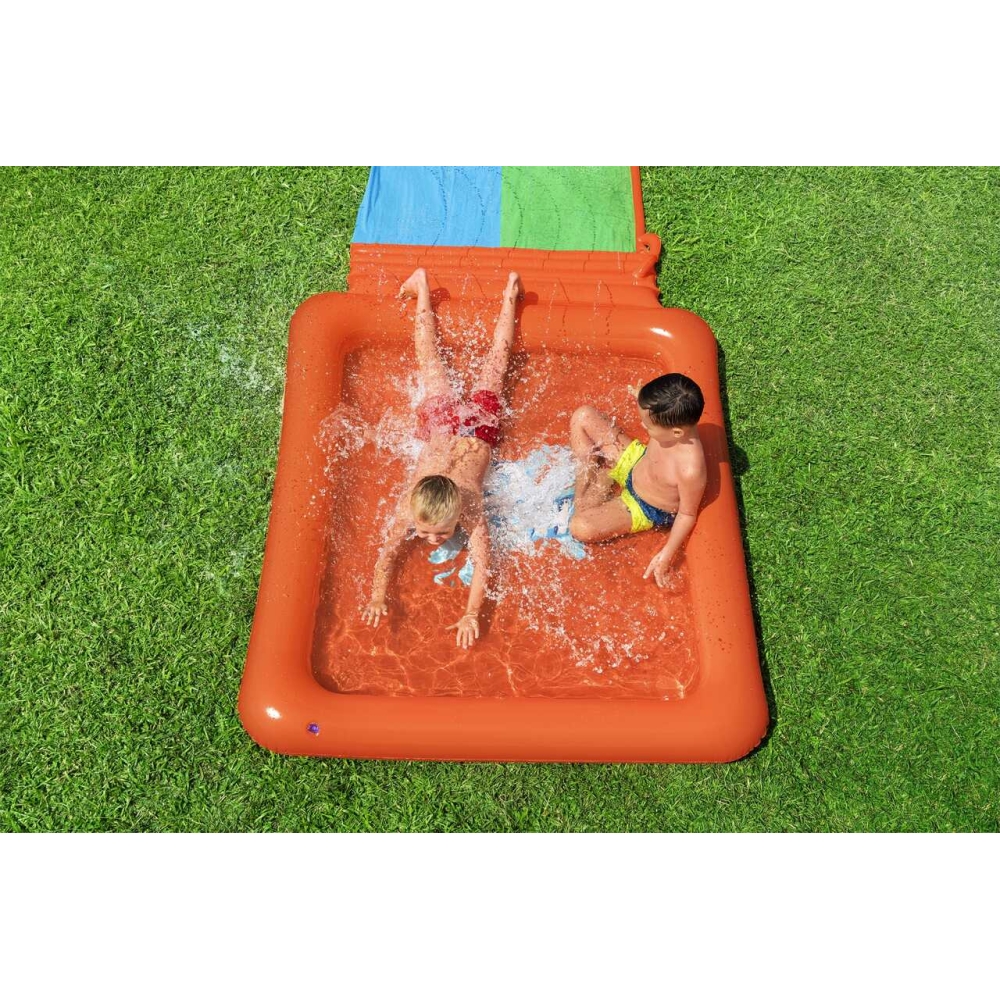 "Bestway" 52633 Dviguba H2OGO! Super Splash čiuožykla su 5,31 m ilgio baseinu