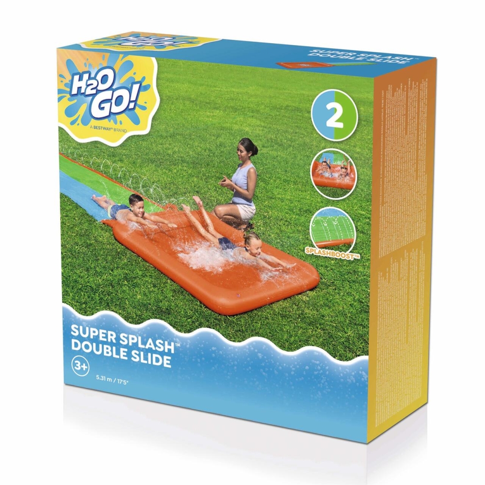 Bestway 52633 Ślizgawka podwójna H2OGO! Super Splash z basenikiem 5.31m