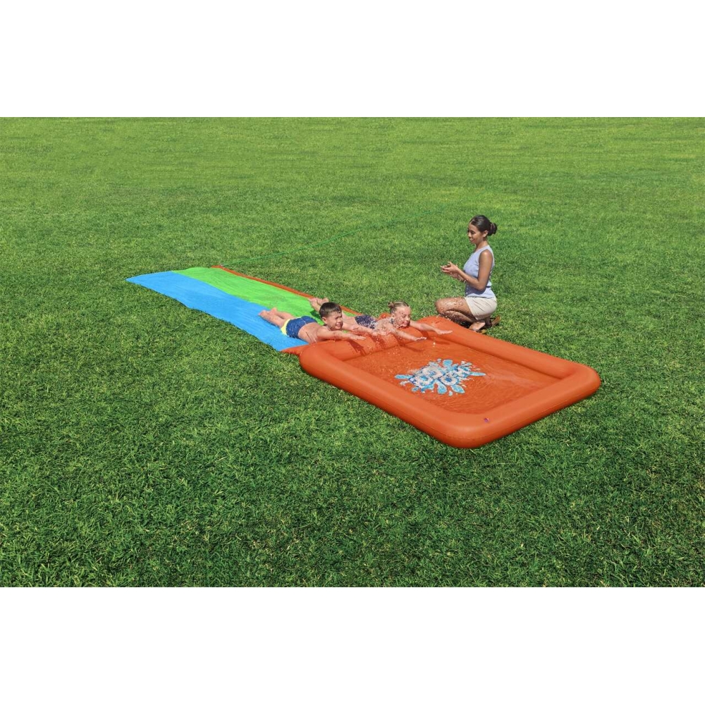 Bestway 52633 Ślizgawka podwójna H2OGO! Super Splash z basenikiem 5.31m