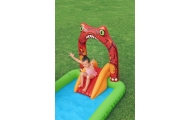 Dmuchany Plac zabaw Brodzik Świat Dinozaurów dla dzieci 2+ BESTWAY 241x140x137cm + Zjeżdżalnia + Natrysk wodny + Akcesoria
