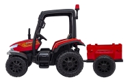 Traktor BLAST Z Przyczepką Czerwony