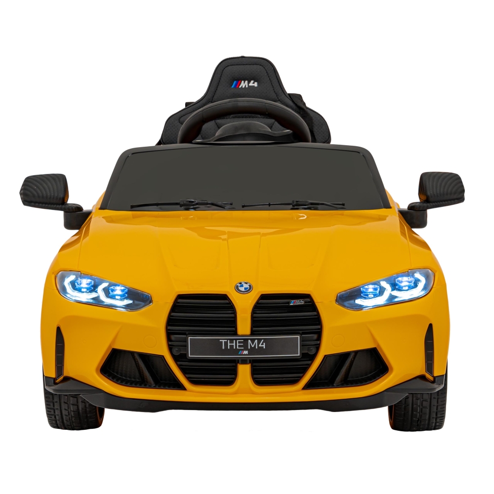 Elektromobilis BMW M4, Yellow-Elektromobiliai vaikams, Mašinos-e-vaikas