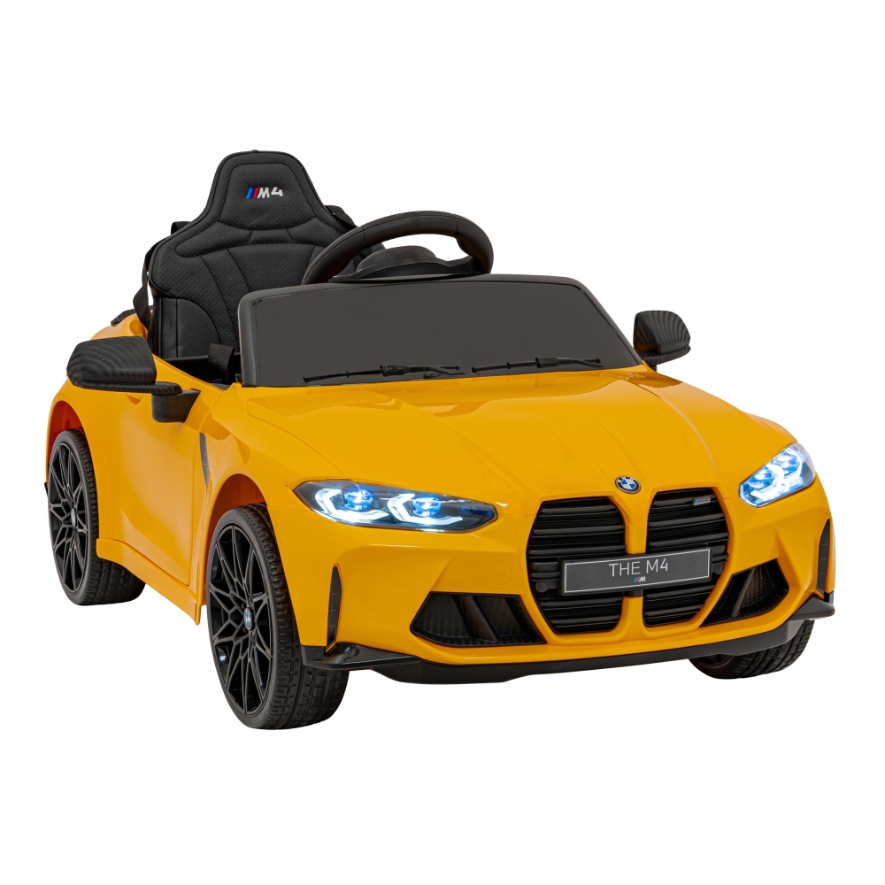 Elektromobilis BMW M4, Yellow-Elektromobiliai vaikams, Mašinos-e-vaikas